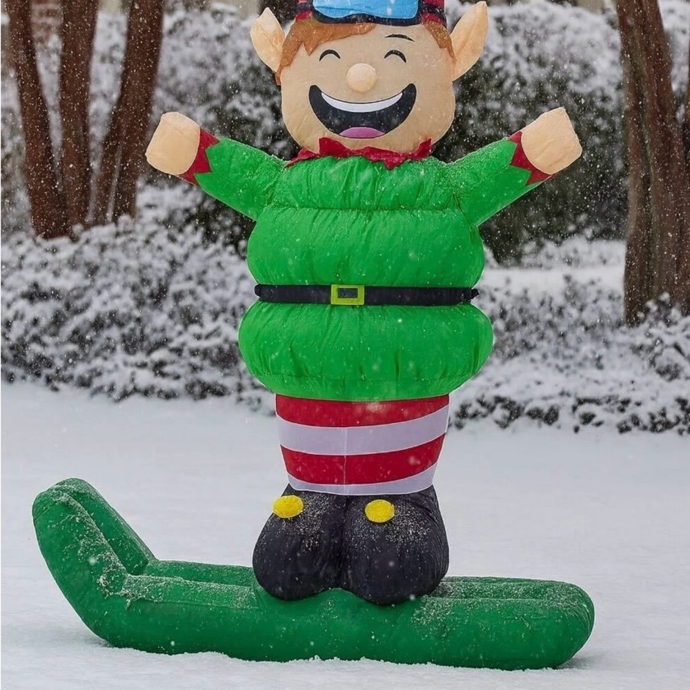 5ft tall elf Christmas Inflatable